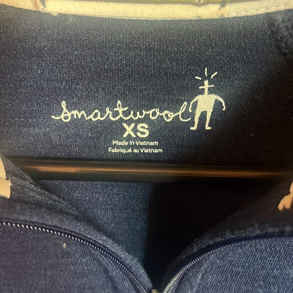 Smartwool Blue Quarter Zip - Picture 2 of 8